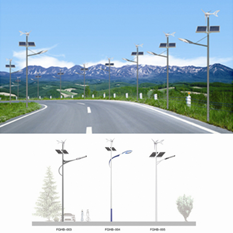 Farola híbrida eólica y solar para todo tipo de condiciones meteorológicas