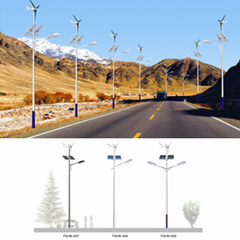 Farola híbrida eólica y solar para todo tipo de condiciones meteorológicas