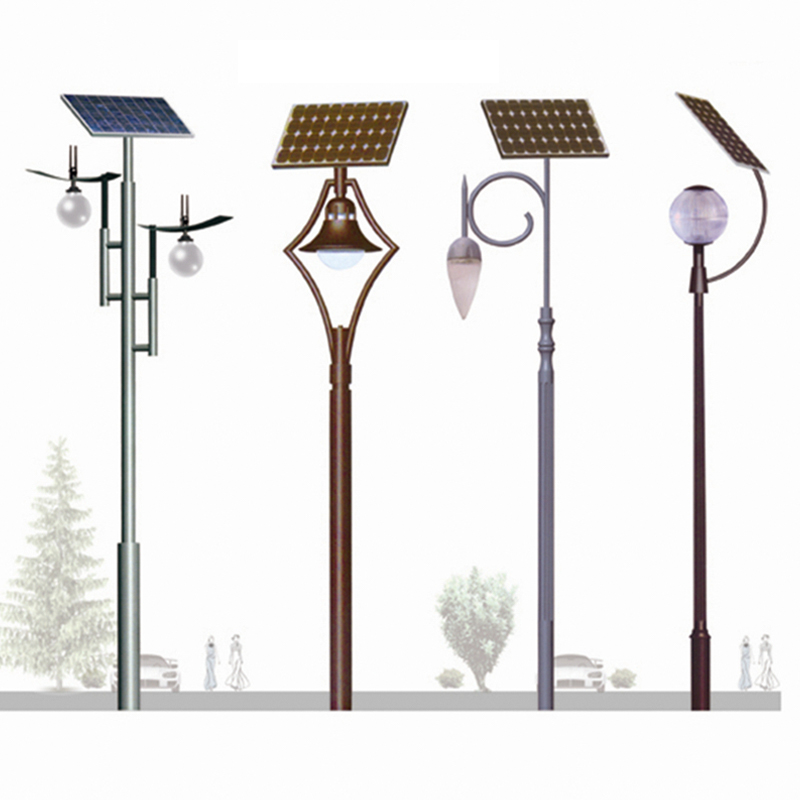 Farolas solares de formas irregulares