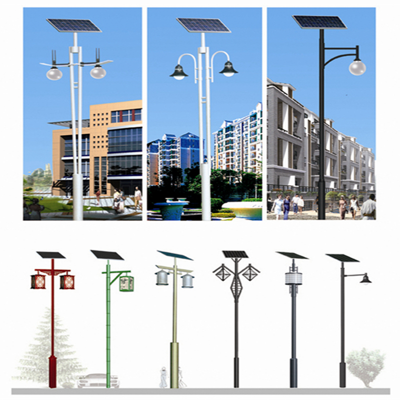 Farolas solares de formas irregulares