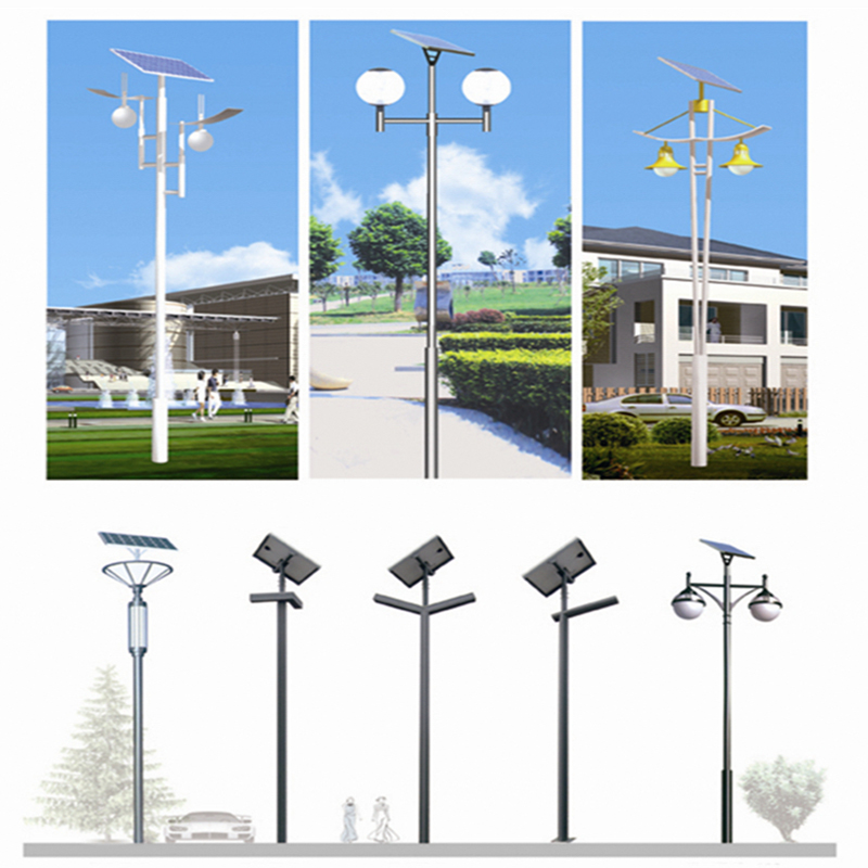 Farolas solares de formas irregulares