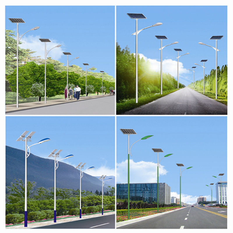 Farola solar de un solo brazo