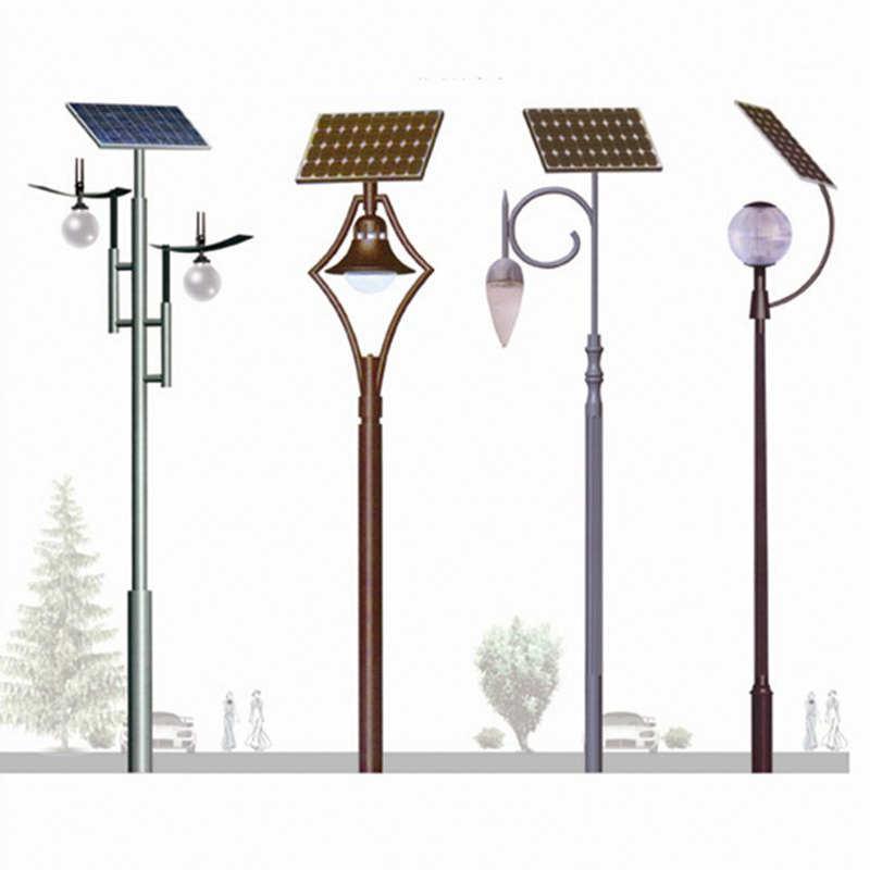 Farolas solares de formas irregulares