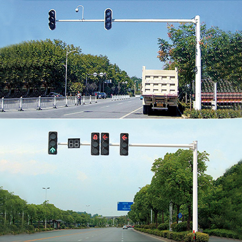 Semáforos en voladizo octogonales